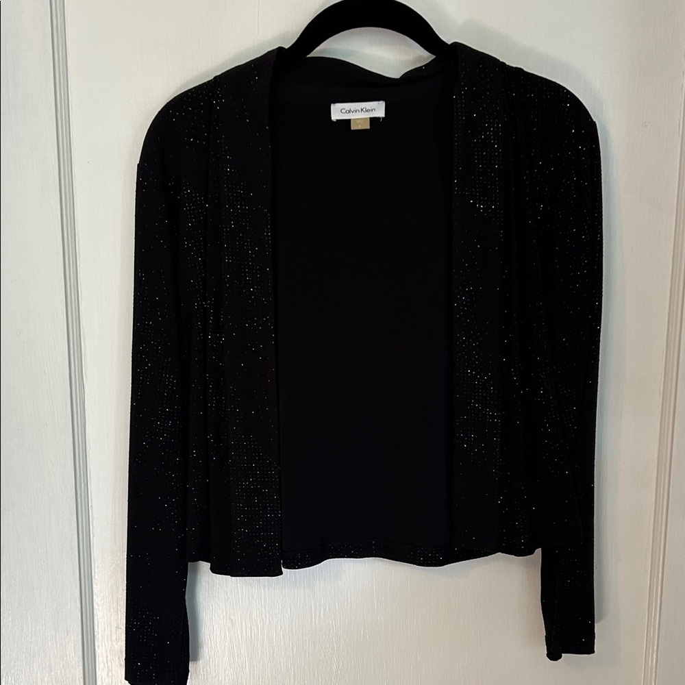 Calvin Klein Black Sparkle Cardigan